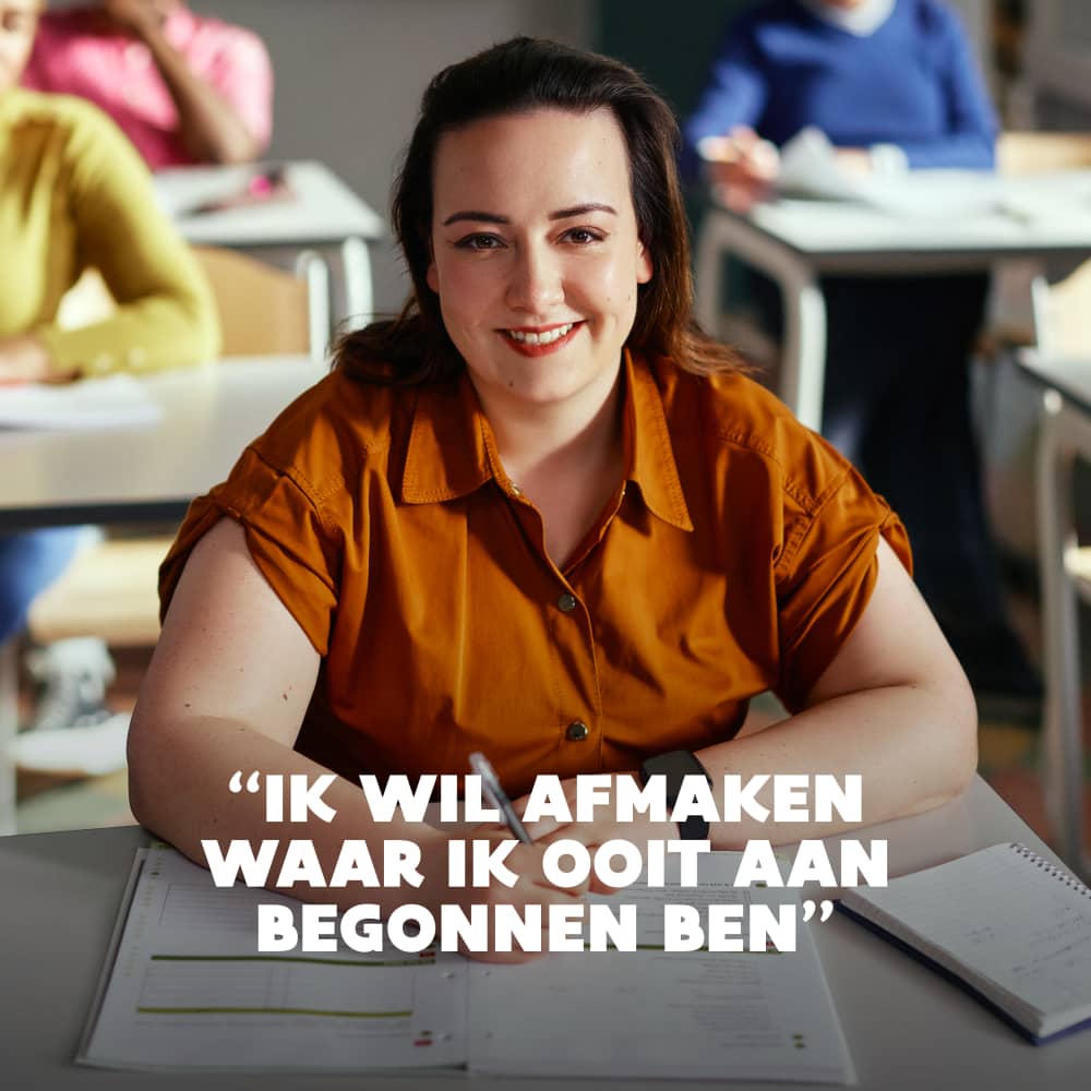 Ik wil afmaken waar ik ooit aan begonnen ben