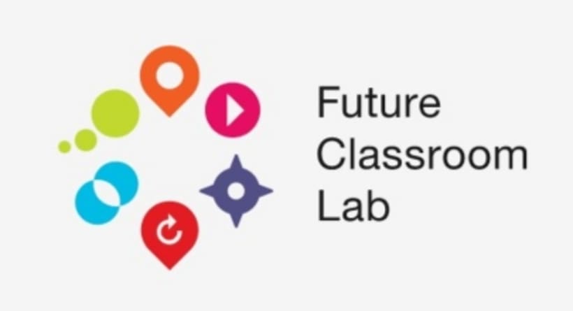 kleurrijk logo met tekst Future Classroom Lab