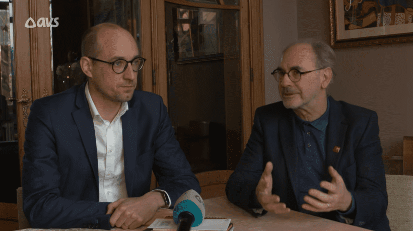 Vincent Van Peteghem en Danny Claeys - burgemeesters van De Pinte en van Nazareth
