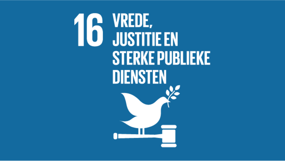 SDG 16: Vrede, veiligheid en sterke publieke diensten